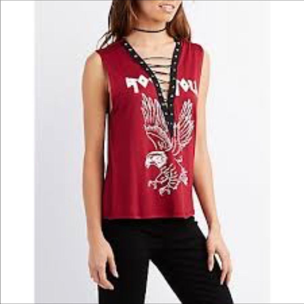 Charlotte Russe Graphic Tank